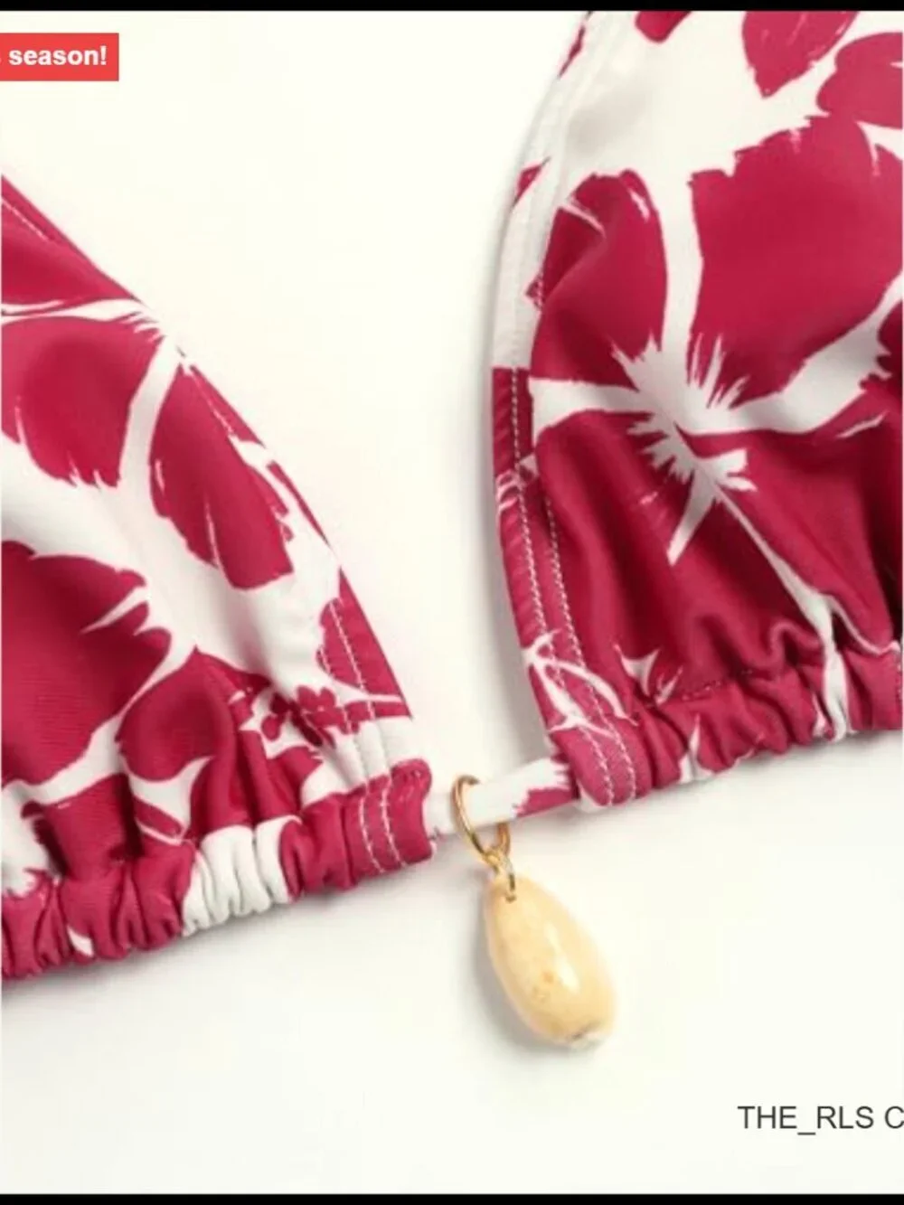 Triangle String Bikini Set with Removable Pads, Halter Top, Cheeky Bottom